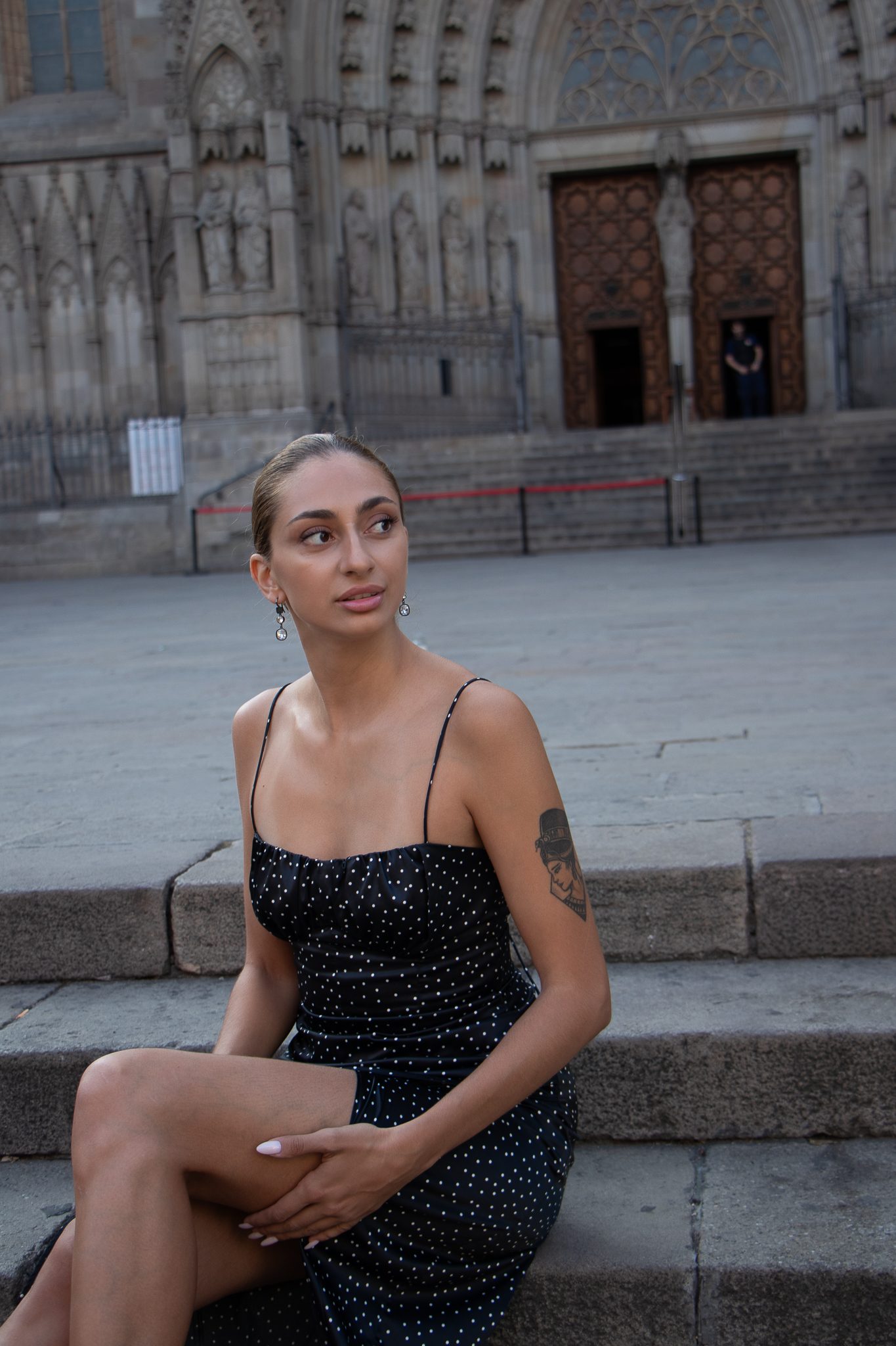 Portrait on the cathedral steps