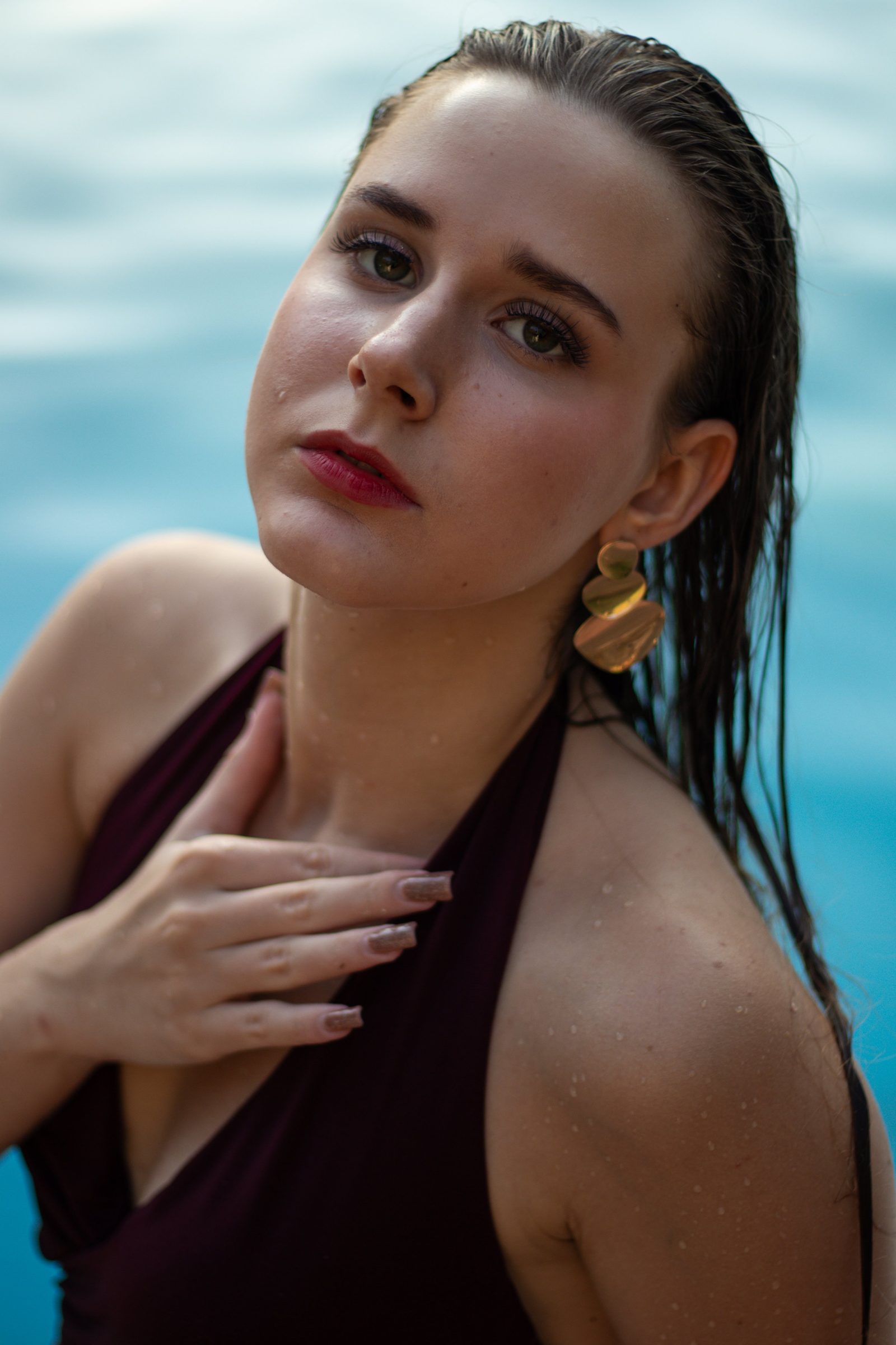 Portrait at the Photo Villa pool