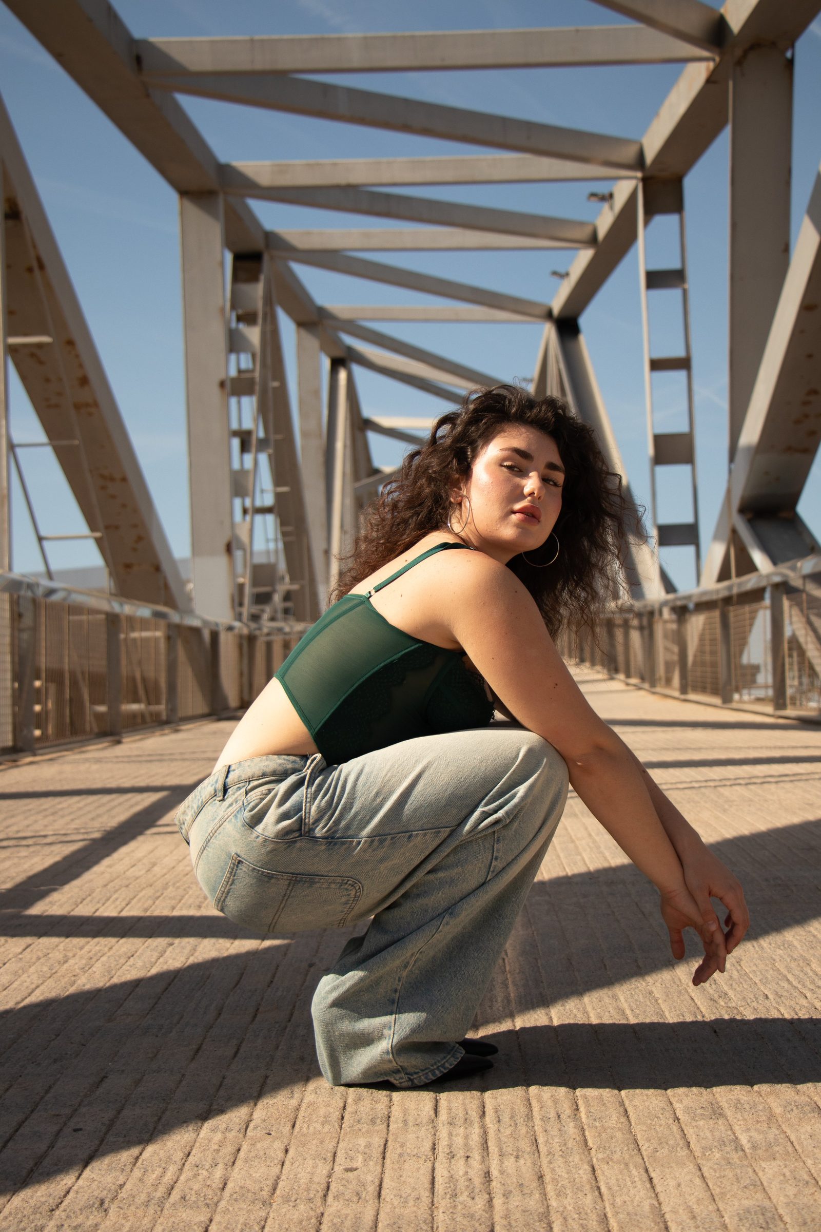 Portrait on a bridge