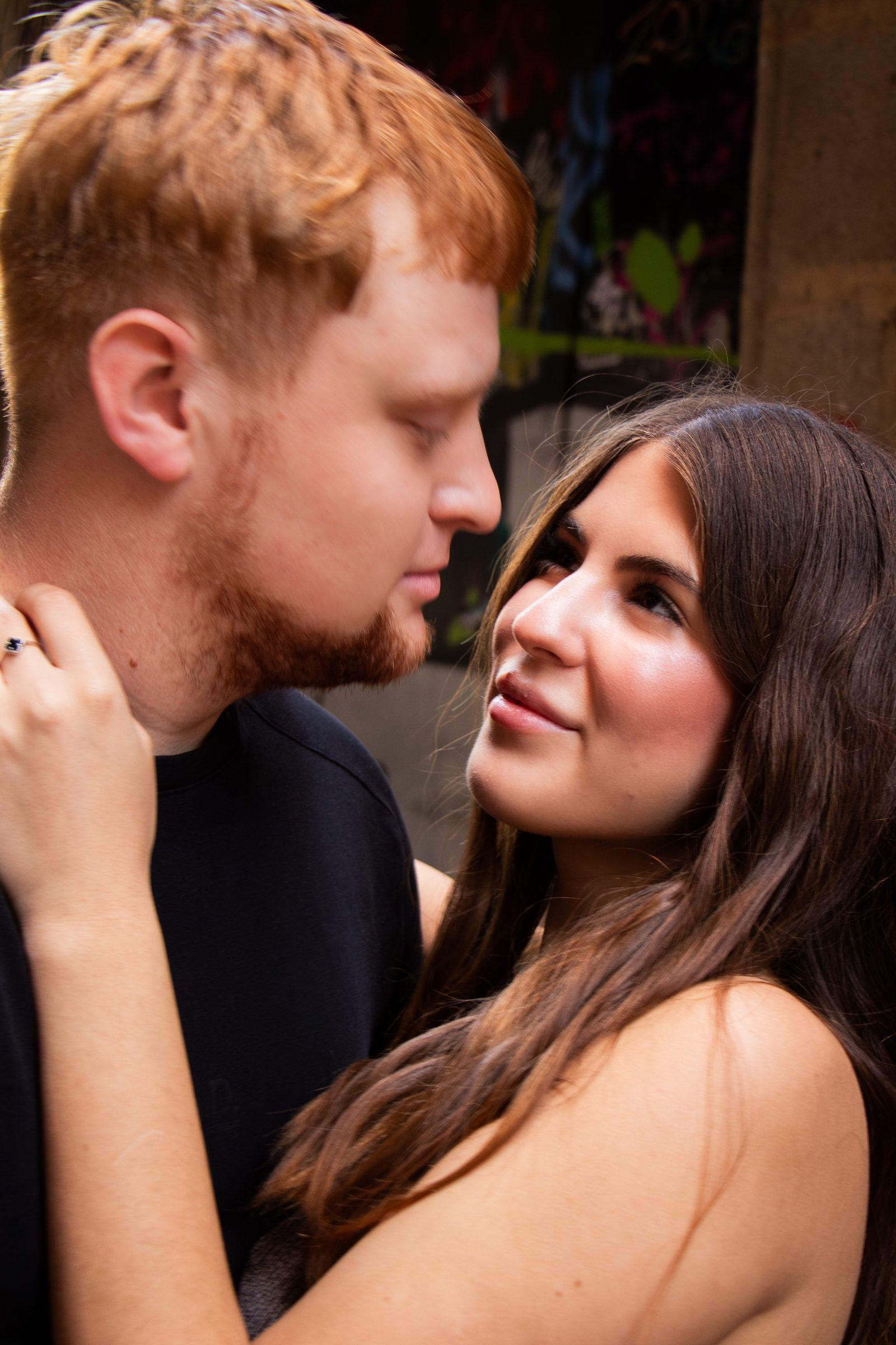 Close portrait of a couple